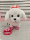 Cute plush toys of licking cats and dogs with tongues and tails, cute little dog dolls, and children's toys for learning to talk details Picture